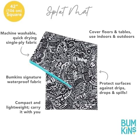 Bumkins Baby Splat Mat for Under High Chair, Babies Toddlers Eating Mess Mat - Image 5