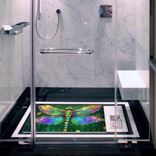 Shower Mat Non Slip, Dragonfly Anti Slip Bath Mat - Image 6