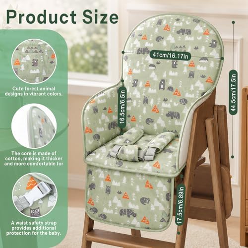 Kocpudu High Chair Pad, Comfortable Seat Belt Design - Image 3
