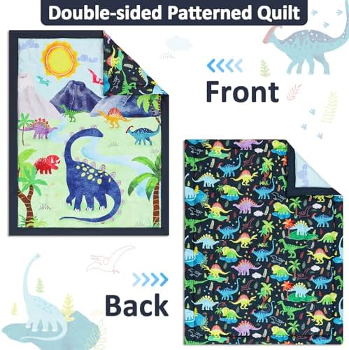Crib Bedding Set for Baby Girls and Boys, 4 Piece Infant Nursery Bedding Sets - Image 3