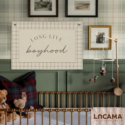 Lacama Long Live Boyhood Banner Boy Nursery Decor - Image 2