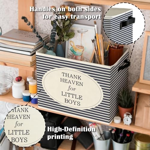 Boy Nursery Storage Bins Box - Image 5