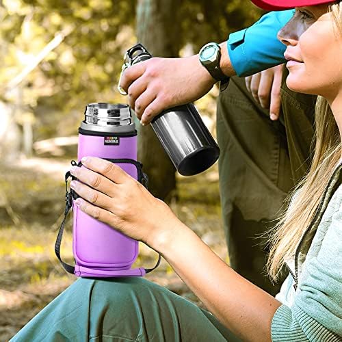 Nuovoware Water Bottle Carrier Bag, 25oz/32oz Bottle Pouch Holder, Adjustable - Image 6