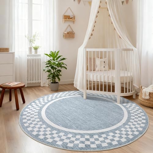 GarveeHome 4ft Washable Round Rug - Image 3