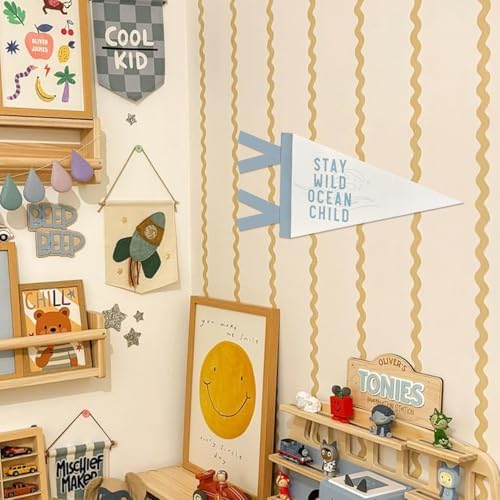 Coastal Ocean Pennant Banner Flags Kids Nursery Playroom Wall Decor - Image 5