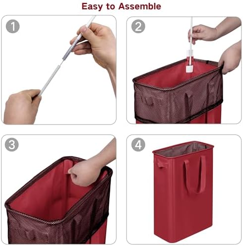 efluky Slim Laundry Basket, Narrow Laundry Hamper - Image 6