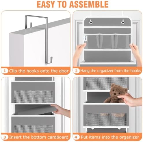 Over The Door Organizer Storage Large Capacity Hanging Bedroom Storage - Image 3
