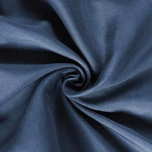 HIG 2 Pack Navy Ruffle Handcrafted Window Valances - Image 6