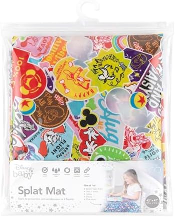 Bumkins Disney Baby Splat Mat for Under High Chair, Babies Toddlers Eating Mess - Image 6
