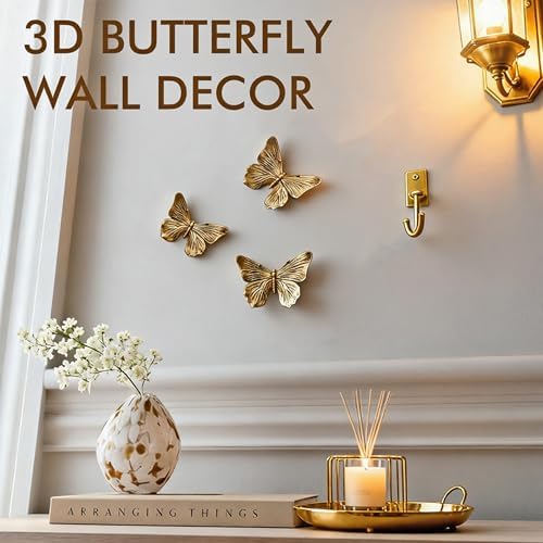 GUSFREUD 3D Butterfly Wall Decor Set – Resin Wall Decor - Image 3