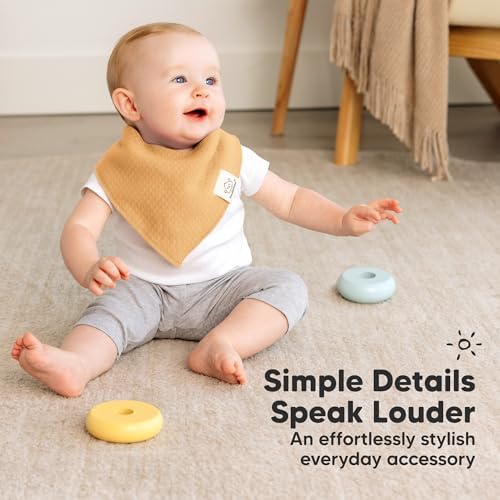 KeaBabies 8pk Organic Baby Bandana Bibs - Image 6