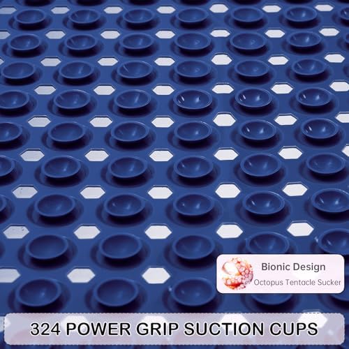 Non-Slip Bathtub and Shower Mats, Power Grip Bath Mat 35 x 16.3 Inch - Image 3