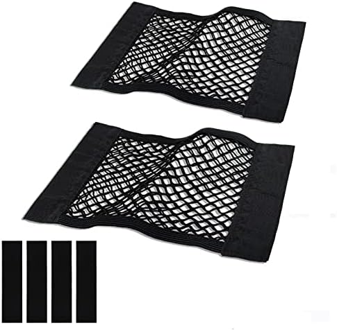 Universal Mesh Cargo Net for Car Trunk Storage, Elastic Small Automotive Cargo by MOJIOO