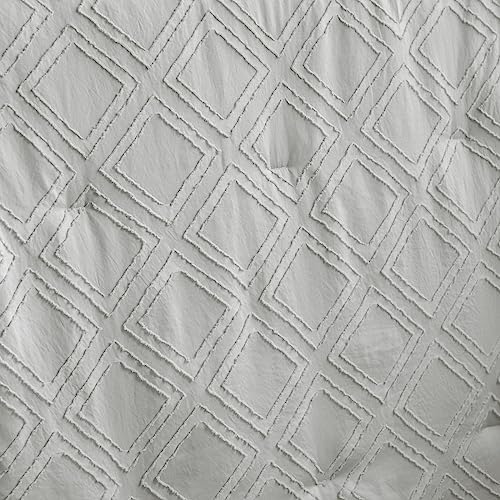 Mini Crib Bedding Set 3 Pieces Baby Boho Quilted Tufted Ruffles Comforter - Image 4