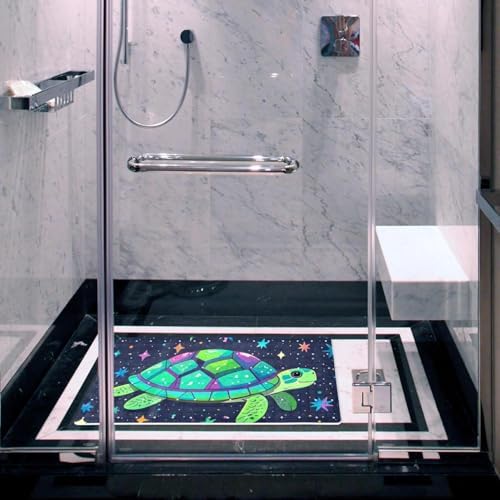 Shower Mat Non Slip, Turtle Starry Sky Anti Slip Bath Mat - Image 6