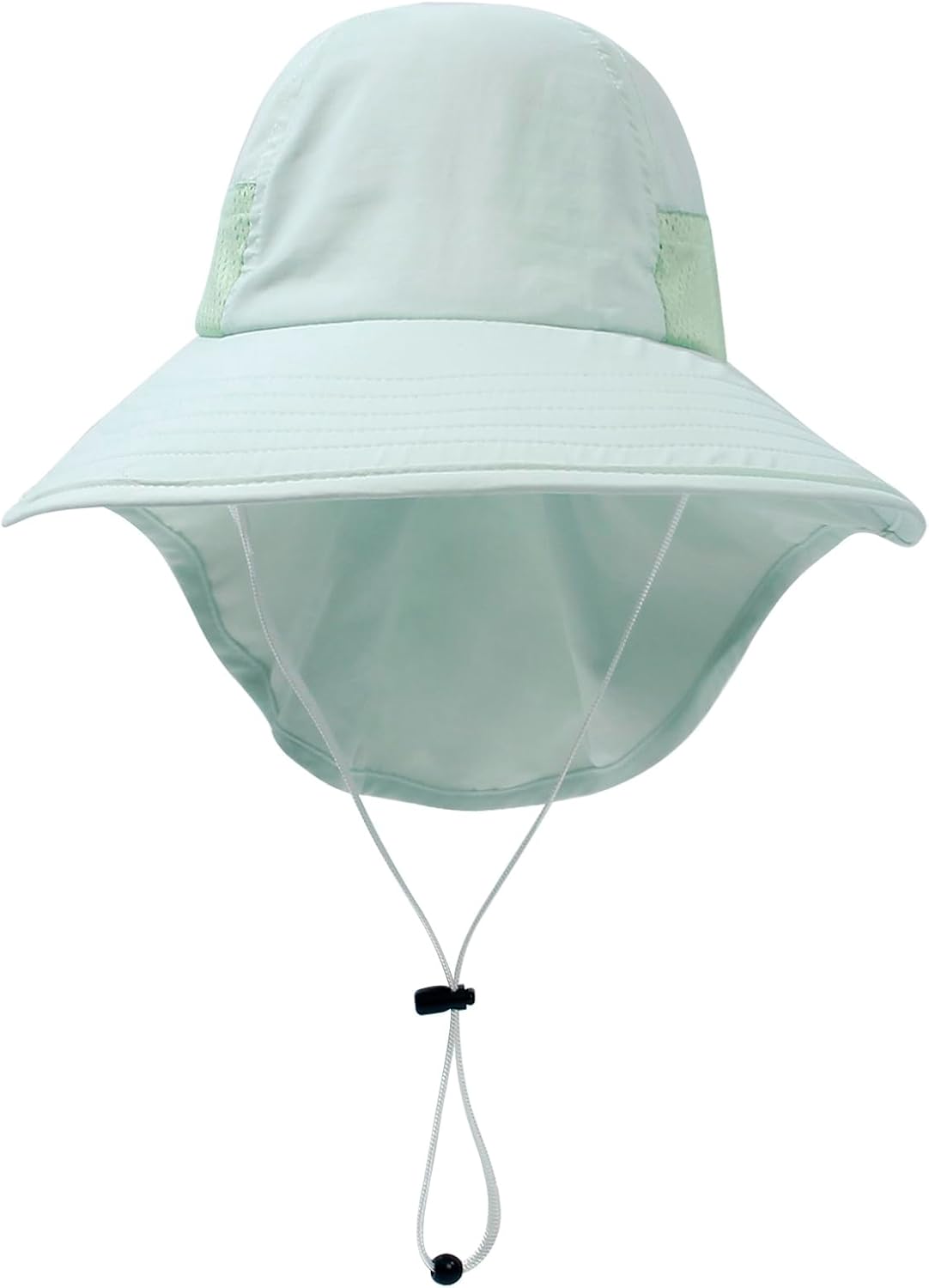 CHUNG Baby Sun Protection Hat Summer Toddler Adjustable UPF 50+ Wide Brim Neck Flap Beach Caps Boys Girls 1-12 Years Kids