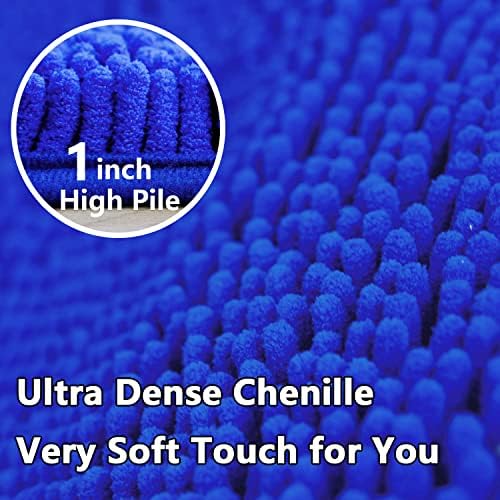 Bathroom Rugs Sets 2 Piece, Extra Soft Chenille Bath Mat Ultra Absorbent - Image 5