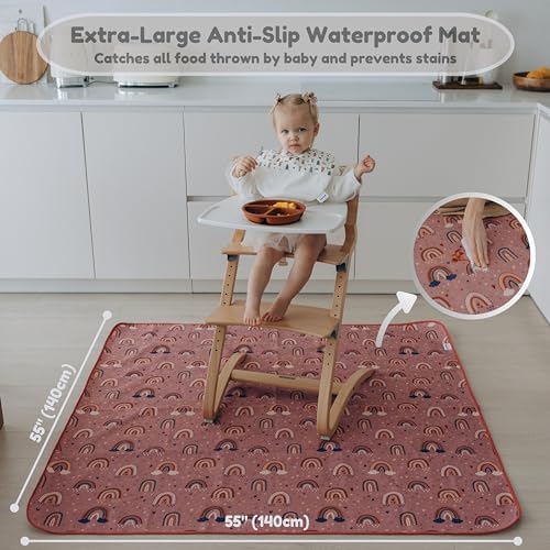 55"x55"Jumbo Thick 4-Layer Baby Splat Mat - Image 2