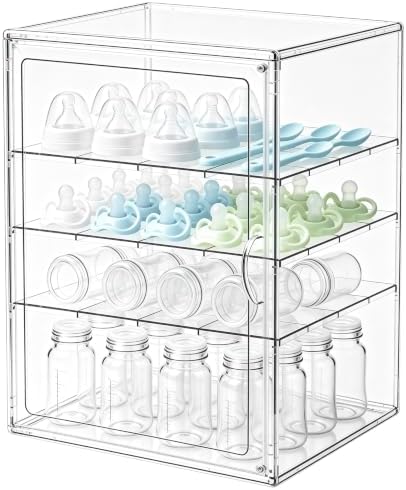 Baby Bottle Storage Organizer for Countertop by RISICULIS