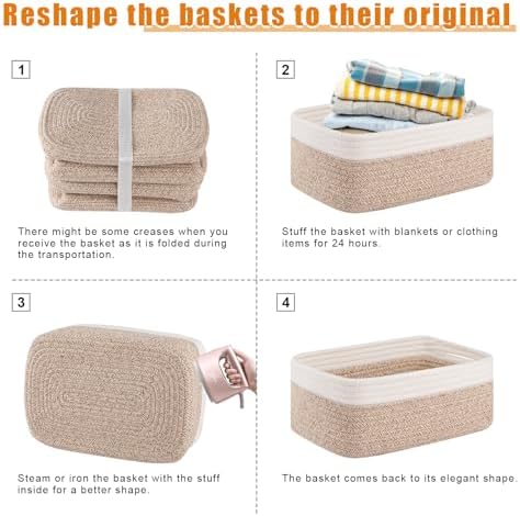 OIAHOMY 4 PACK 7L Storage Baskets - Image 7