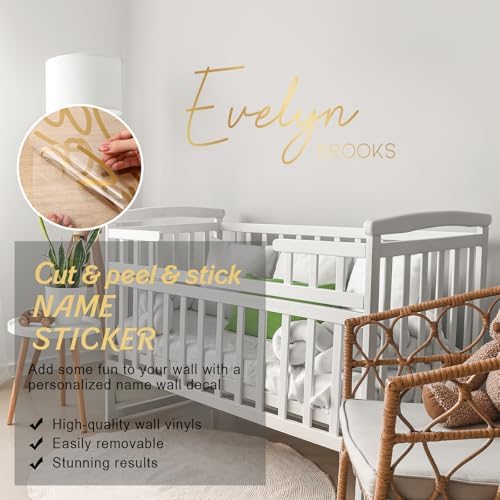 Boao Personalized Name Letter Wall Decal, Full Name, Extra Larger - Image 3
