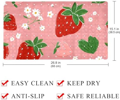 Shower Mat Bathtub Mat, 26.8x15.1 inch, Non-Slip Bath Mat - Image 4