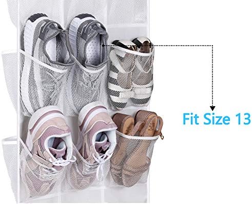 MISSLO 30 Large Pockets Dual Sided Hanging Baby Shoe Organizer - Image 3