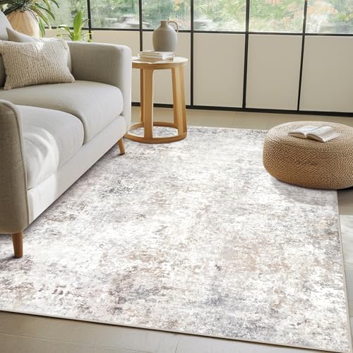 Beige Grey Washable Rugs 3x5 Area Rugs - Image 7