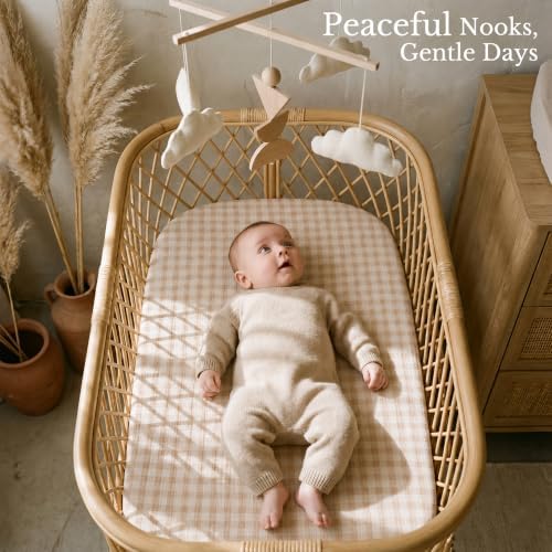 Niceye Muslin Bassinet Sheets 3-Pack - Image 5