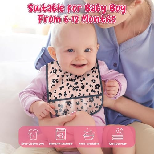 6Pcs Waterproof Toddler Bibs Baby Feeding Bib - Image 5