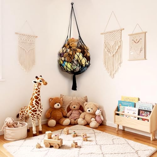 Amdermi Stuffed Animal Storage Hammock Corner Hanging Net Stuffy Animal Hammock - Image 2