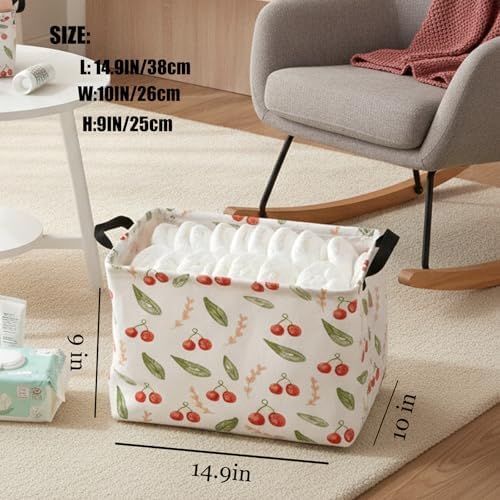Kid Cute Rectangle Storage Basket Baby Toy Clothes Storage Bin Nursery Playroom - Image 2