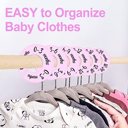 Pro Goleem Baby Closet Dividers Pink Baby Closet Organizer - Image 3