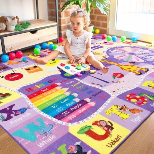 BENRON 4x6 Playroom Rug for Kids Washable, PlayMat - Image 7