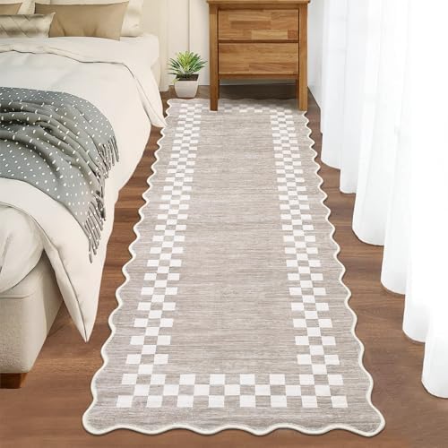 GarveeHome Washable Runner Rug 2x10 Modern Bordered Hallway Runner Rug - Image 2