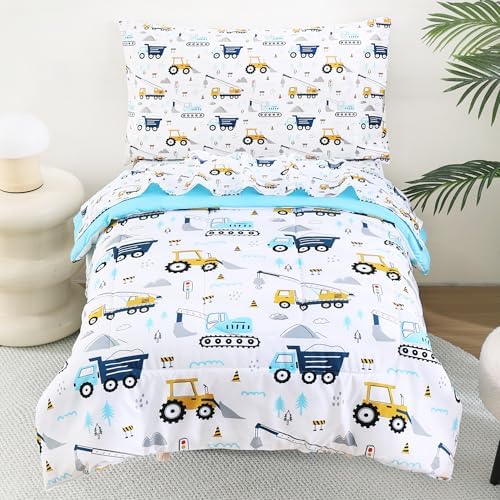 Lasoftan Cars Toddler Bedding Set, 4-Piece Bed-in-a-Bag Comforter Set by Unknown
