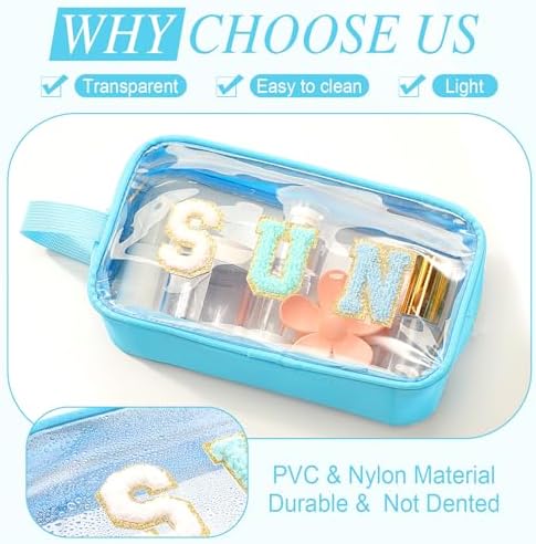 Kacctyen Sun Letter Clear Makeup Bags - Image 3