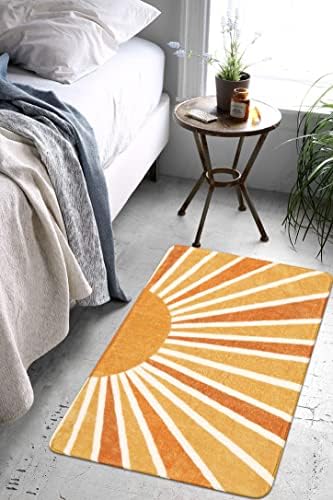 Lahome Boho Sun Print Area Rug 2x3, Small Washable Rug - Image 3