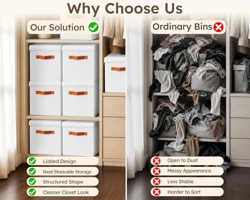 Homsorout Storage Bins with Lids - Image 3