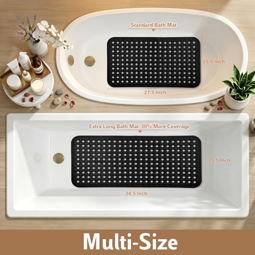 Yimobra Bathtub Mat Non Slip, Long Anti Slip Bath Tub Mat - Image 6