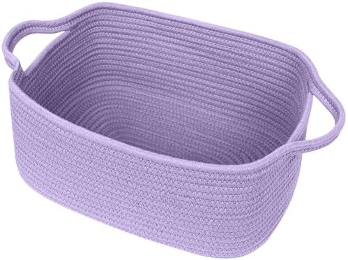 Cute Purple Gift Basket, Woven Baskets by Unknown