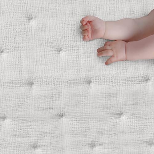 Levtex Baby - Cloud Muslin Crib Bed Set - Baby Nursery Set - White Stars - - Image 3