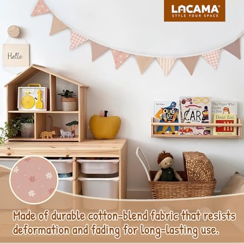 Lacama Nursery Decor Nursery Wall Decor Wildflower Pennant Banner Flags - Image 2