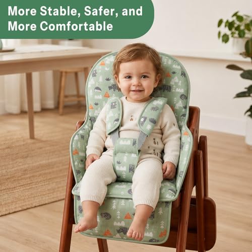 Kocpudu High Chair Pad, Comfortable Seat Belt Design - Image 2