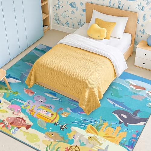 5x7 Ocean Rug for Kids Room – Large Area Rug - Image 6