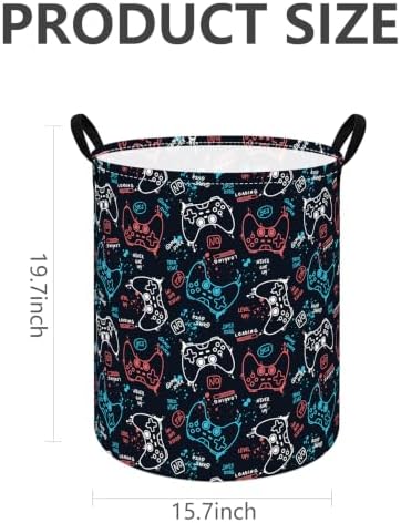 Large Laundry Basket Canvas Storage Bins Baby Nursery Hamper - Image 6