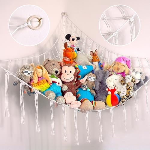 ABBY BABY Large Stuffed Animal Hammock Corner by AbbyBaby