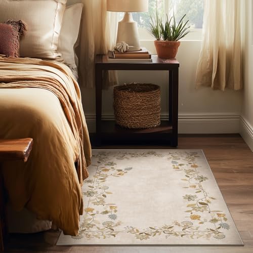 3x5 Washable Entryway Area Rug: Small Throw Rugs - Image 4