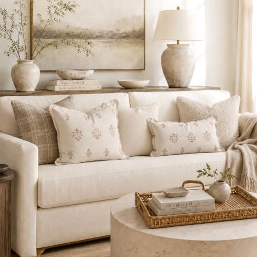BlissBlush Lumbar Pillow Cover 12x20, Cream White Velvet Decorative Lumbar - Image 3