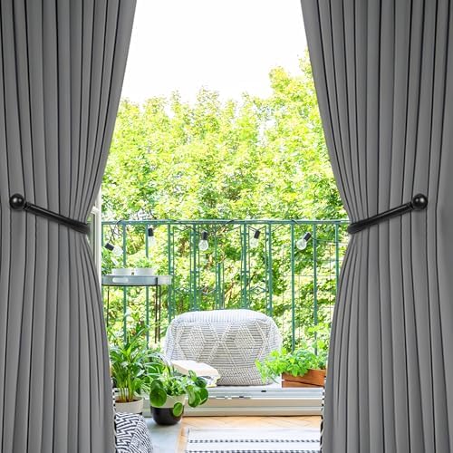 Mini Ball Curtain Holdbacks 4 Pack, Solid Zinc Alloy Wall Mounted Curtain - Image 3